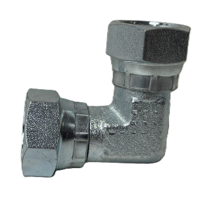 BSP SWIVEL FEMALE X BSP SWIVEL FEMALE 90  COMPACT FABRICATED